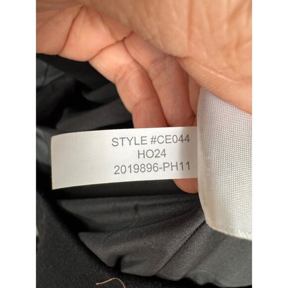 J.crew belted wool blend coat black preppy classic money sz 0P - Picture 7 of 7